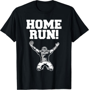 Football home run funny Sarcastic football home run T-Shirt - T-Shirt | Black