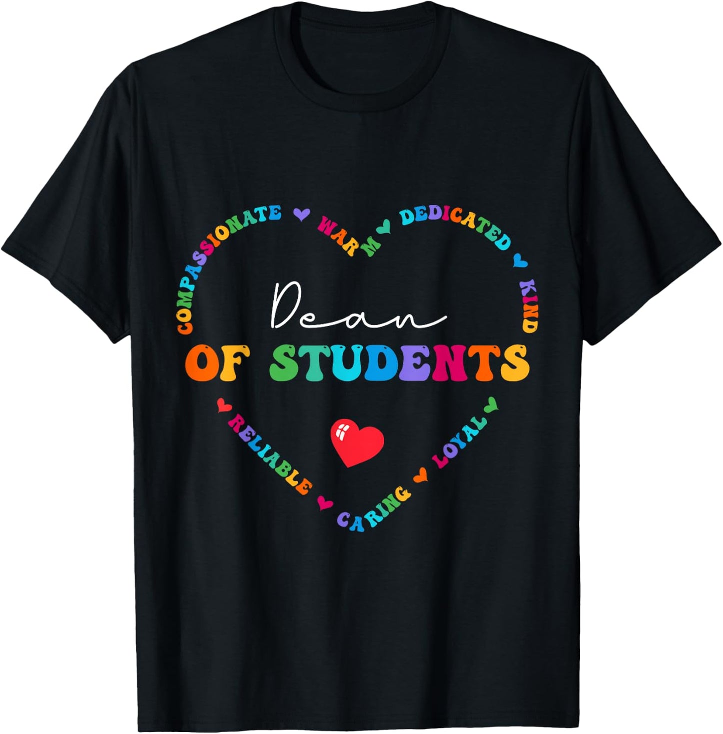 Cute Dean Of Students Appreciation Back to School T-Shirt - T-Shirt | Black