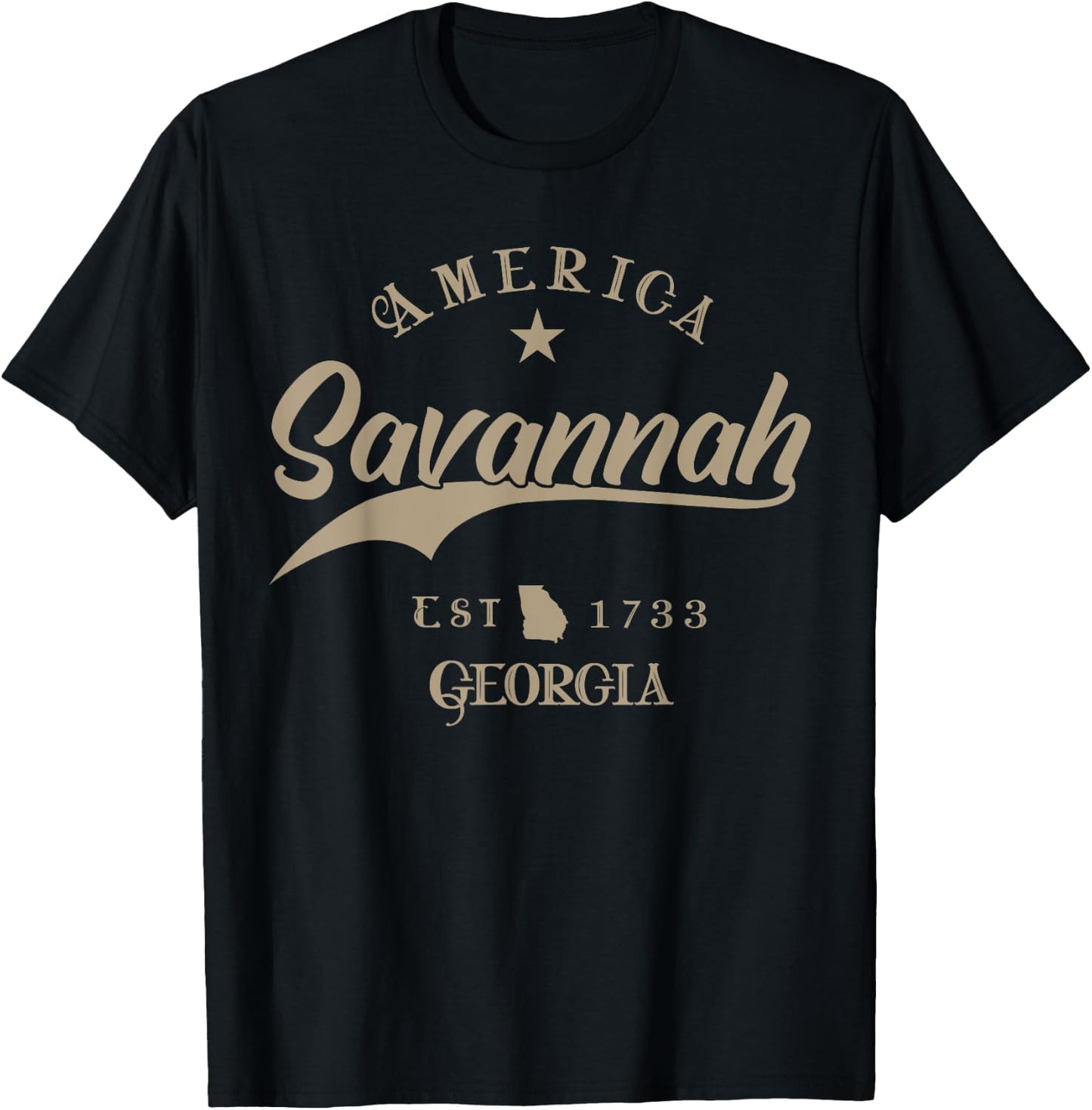 Savannah GA | Georgia T-Shirt - T-Shirt | Black