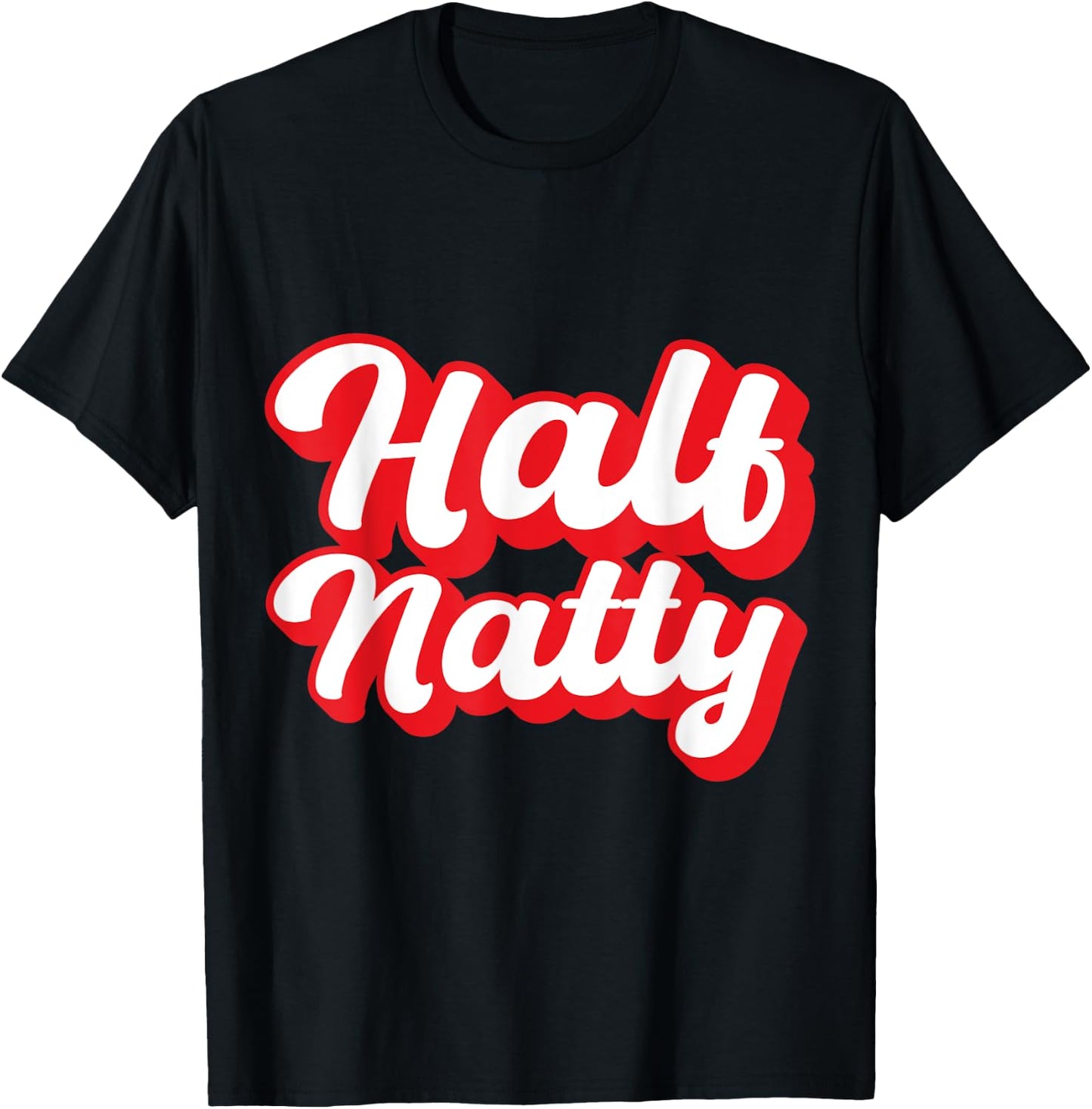 Half Natty Fitness T-Shirt - T-Shirt | Black