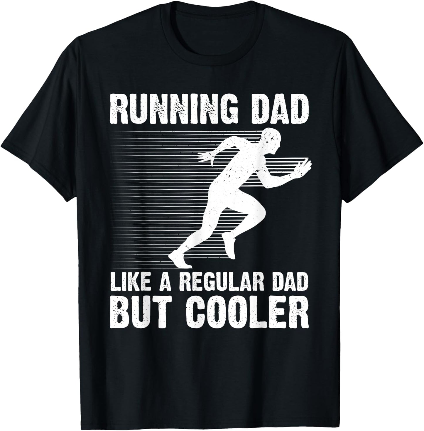 Funny Running Dad Father Marathon 5K Run Finisher T-Shirt - T-Shirt | Black