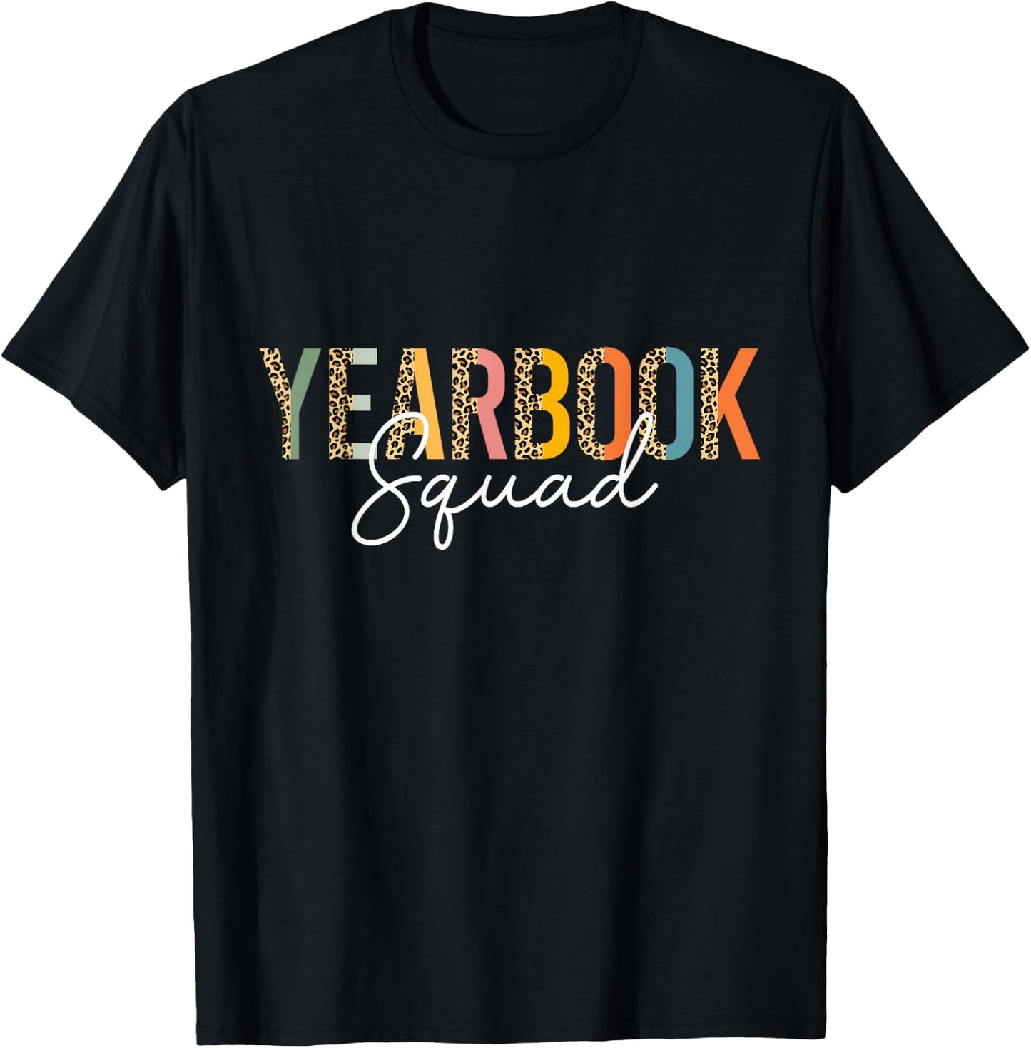 Yearbook Squad Literary Club Editor Team Wavy Funny T-Shirt - T-Shirt | Black