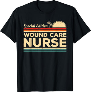 Vintage Special Edition Wound Care Nurse RN Nurses T-Shirt - T-Shirt | Black