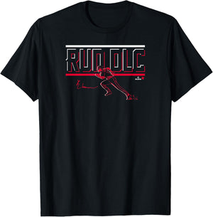 Elly De La Cruz - Run DLC - Cincinnati Baseball T-Shirt - T-Shirt | Black