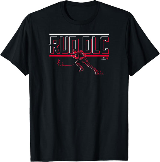 Elly De La Cruz - Run DLC - Cincinnati Baseball T-Shirt - T-Shirt | Black