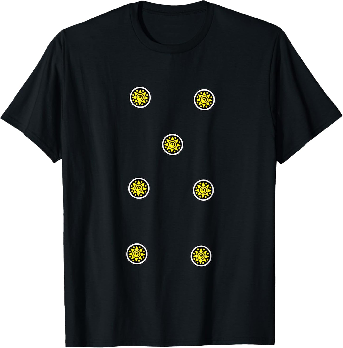 Seven of Money [Neapolitan Cards] Italian Playing Cards T-Shirt - T-Shirt | Black