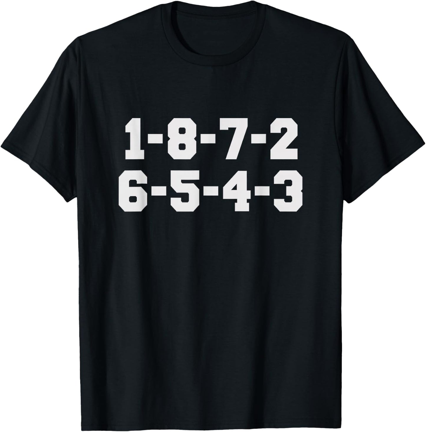 1-8-7-2-6-5-4-3 Firing Order 1-8-7-2-6-5-4-3 Black Men's Classic Fit Short Sleeve Small T-Shirt - T-Shirt | Black