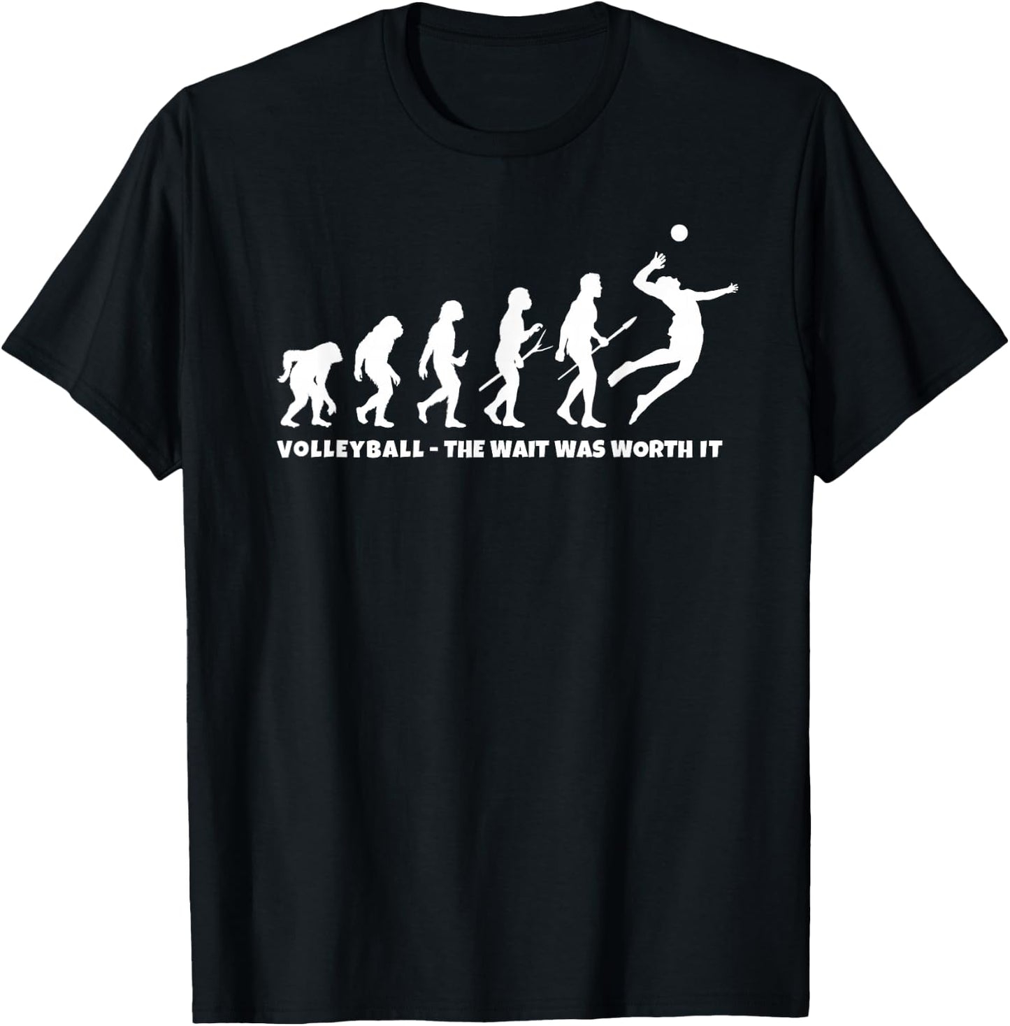Volleyball Evolution - Volleyball Teen Girl Fun Volleyball T-Shirt - T-Shirt | Black