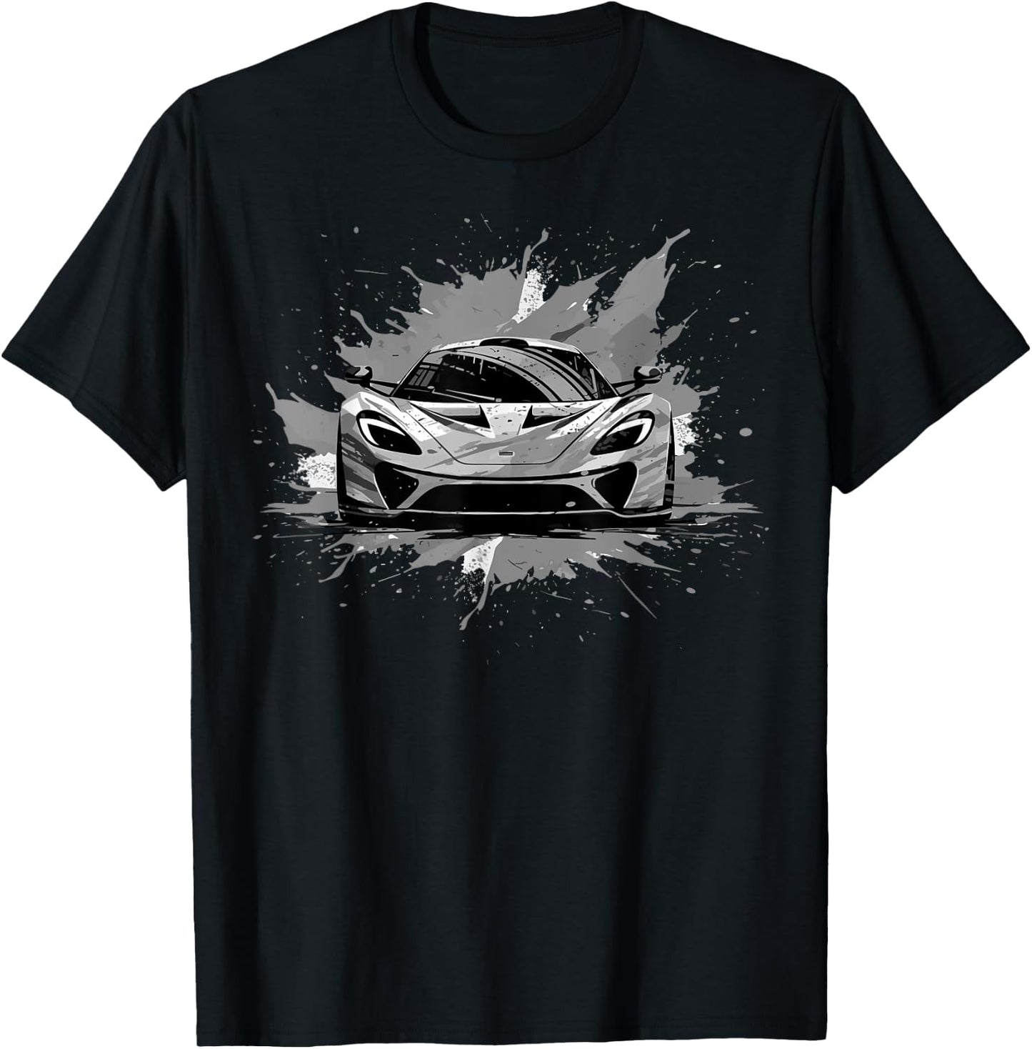 Exotic Concept Sports Car Supercar Luxury Hypercar Graphic T-Shirt - T-Shirt | Black
