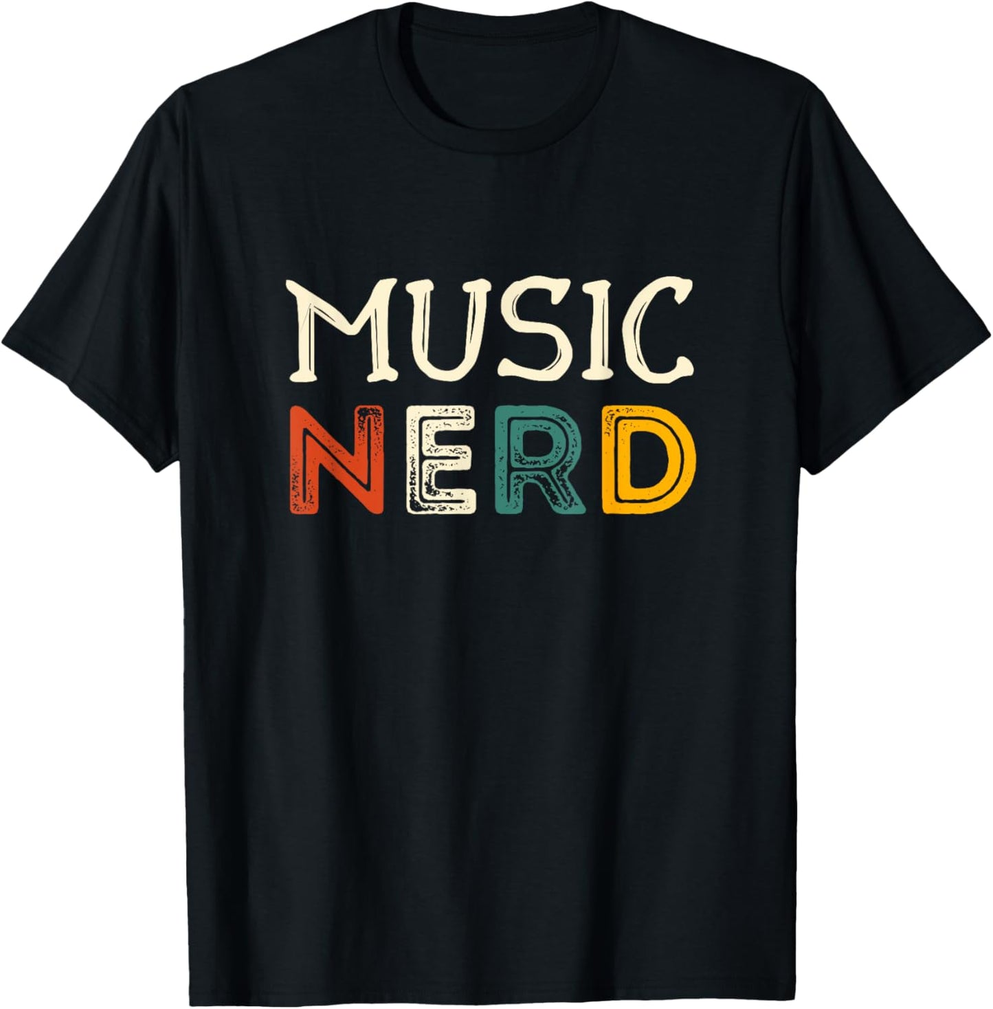 Music Nerd Music Lover Funny Song Listener T-Shirt - T-Shirt | Black