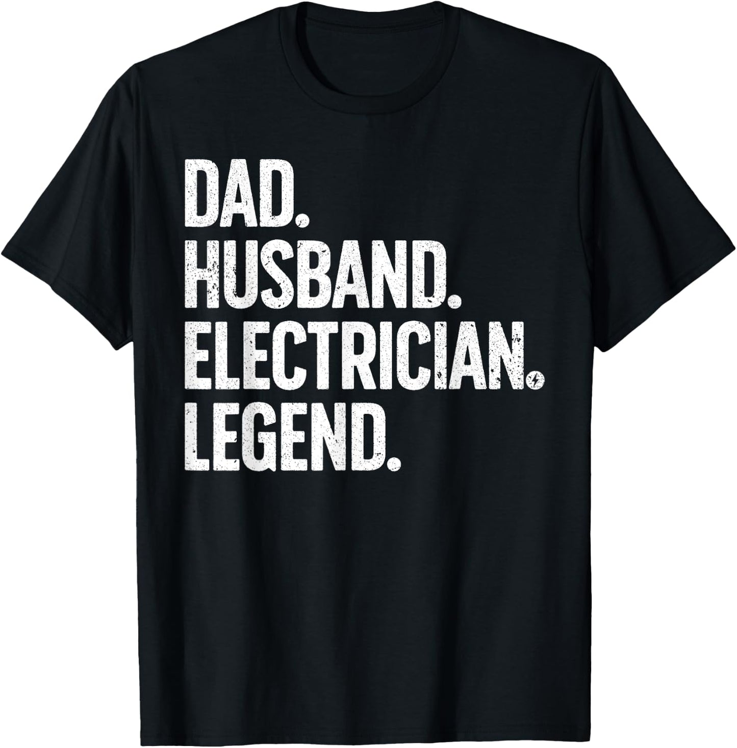 Funny Electrician Design For Husband Dad Electrical Engineer T-Shirt - T-Shirt | Black