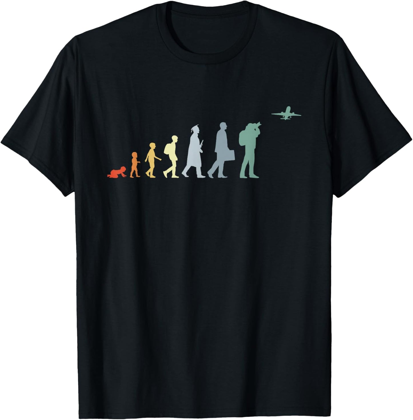 Plane Spotter Evolution T-Shirt - T-Shirt | Black