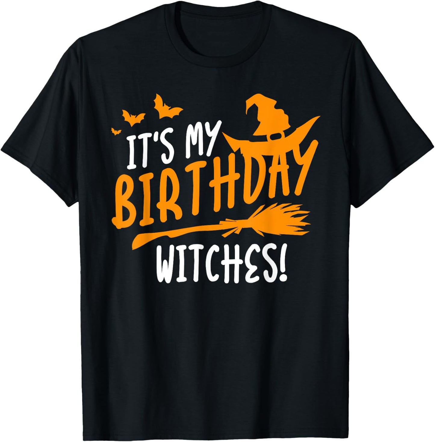 It's My Birthday Witches Halloween Vintge Nightmare T-Shirt - T-Shirt | Black