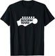 Rockin'1000 Logo with headstock white T-Shirt - T-Shirt | Black