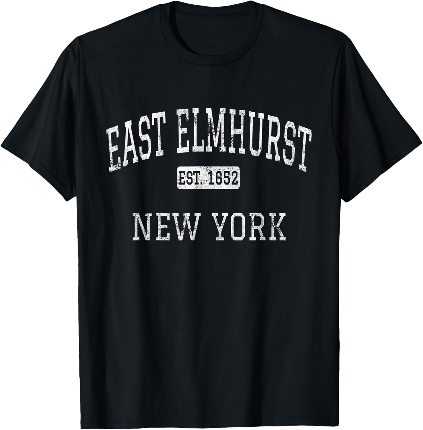 East Elmhurst New York NY Vintage T-Shirt - T-Shirt | Black