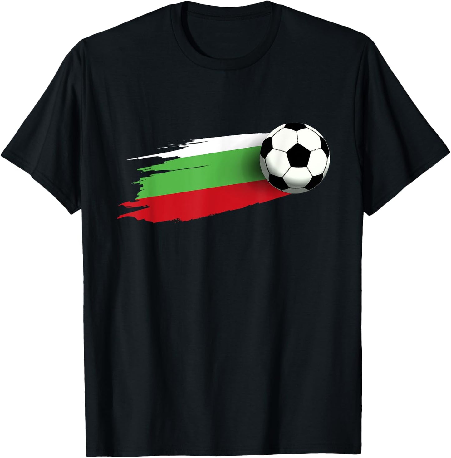Bulgaria Flag Jersey Bulgarian Soccer Team Bulgarian T-Shirt - T-Shirt | Black