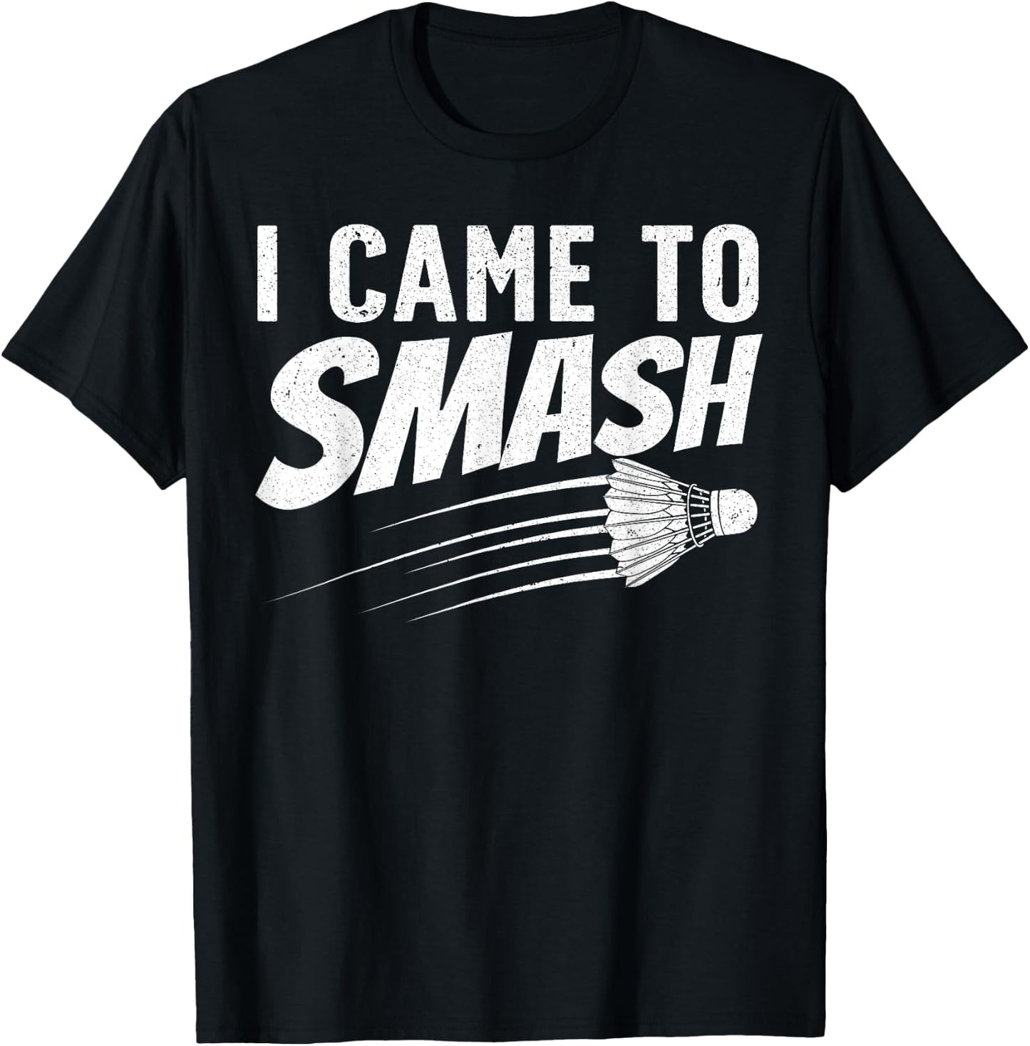 Funny Badminton Design Women Kids Badminton Players T-Shirt - T-Shirt | Black