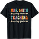 Mrs Smith Is My Name, Retro Groovy Teacher T-Shirt - T-Shirt | Black