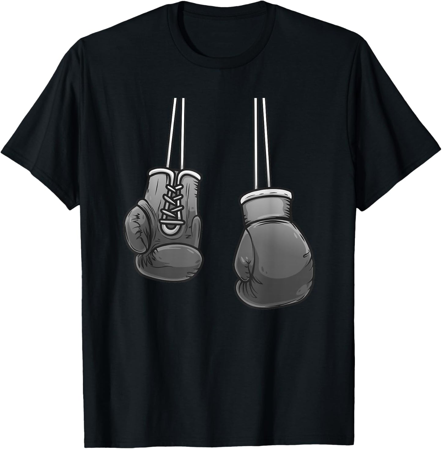 Cool Boxing Gloves For Boxer Fighting Lover Men Women Boys T-Shirt - T-Shirt | Black