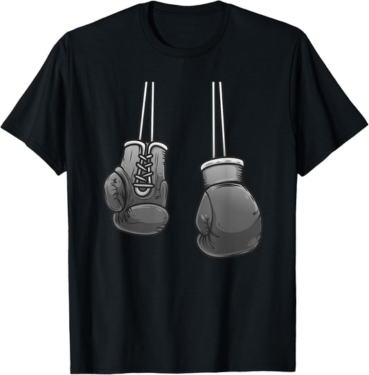 Cool Boxing Gloves For Boxer Fighting Lover Men Women Boys T-Shirt - T-Shirt | Black