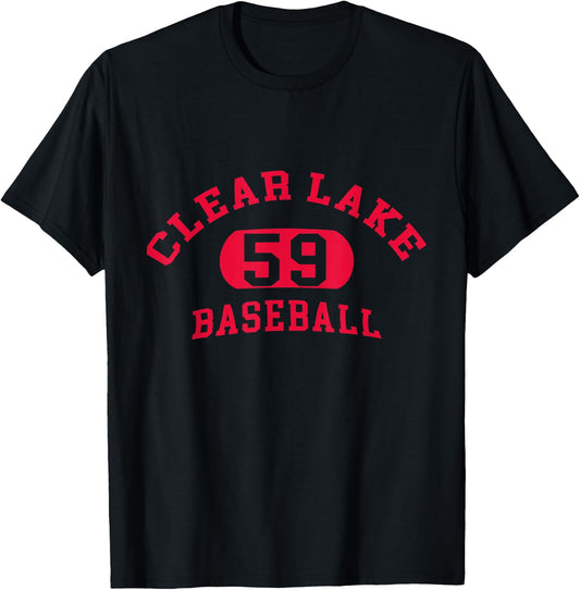 Funny Clear Lake 59 Baseball Quote Baseball Cool Clear Lake T-Shirt - T-Shirt | Black