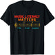 Music Literacy Matters I Like To Eat Puppies Funny Music T-Shirt - T-Shirt | Black