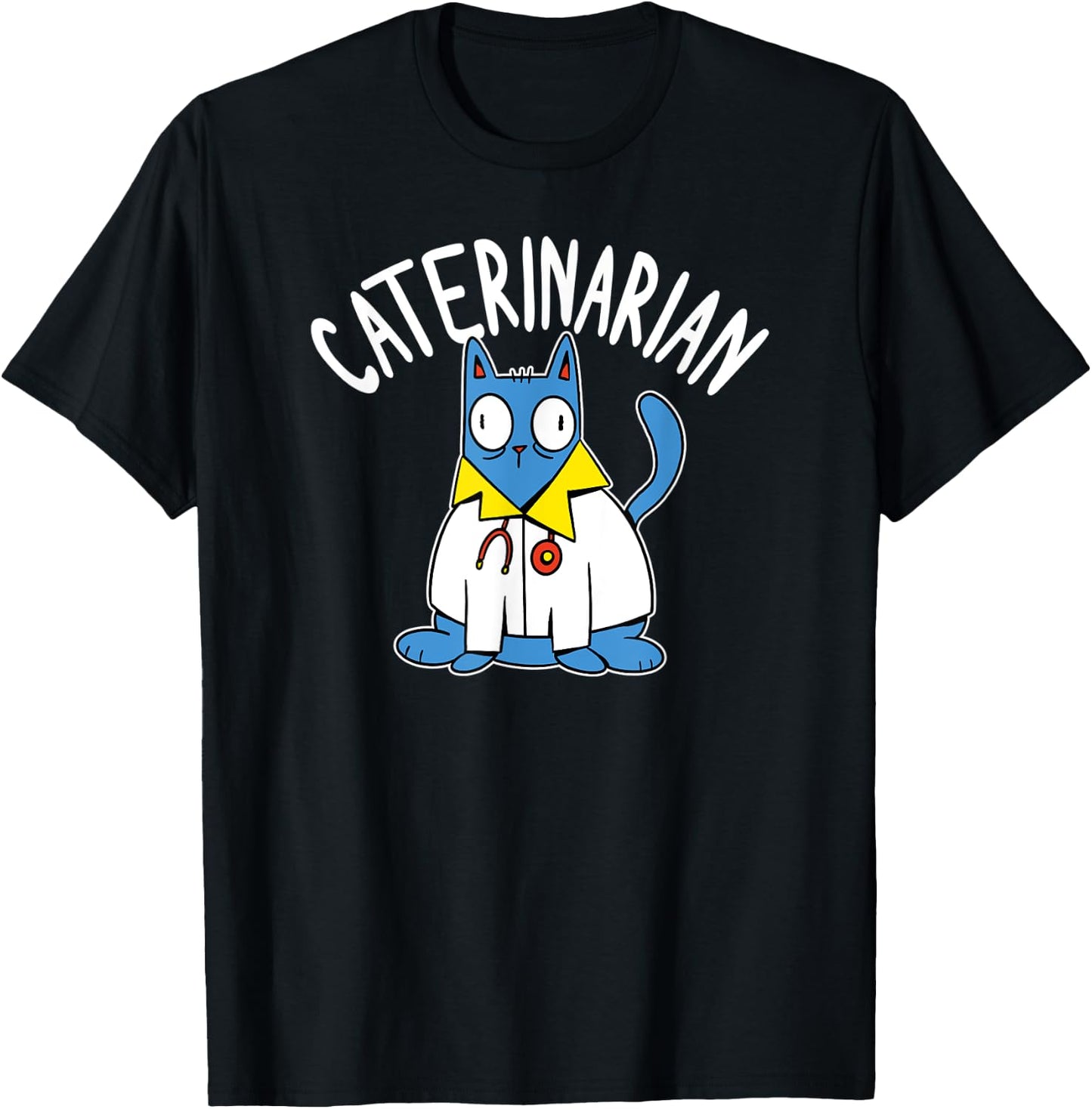 Caterinarian Cat Doctor Veterinarian Women Kids T-Shirt - T-Shirt | Black
