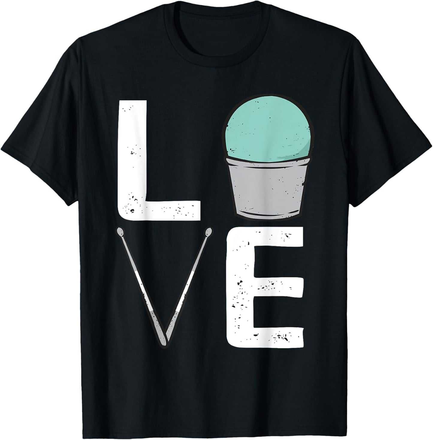 Cardio Drumming Love Gym Fitness Class Workout T-Shirt - T-Shirt | Black