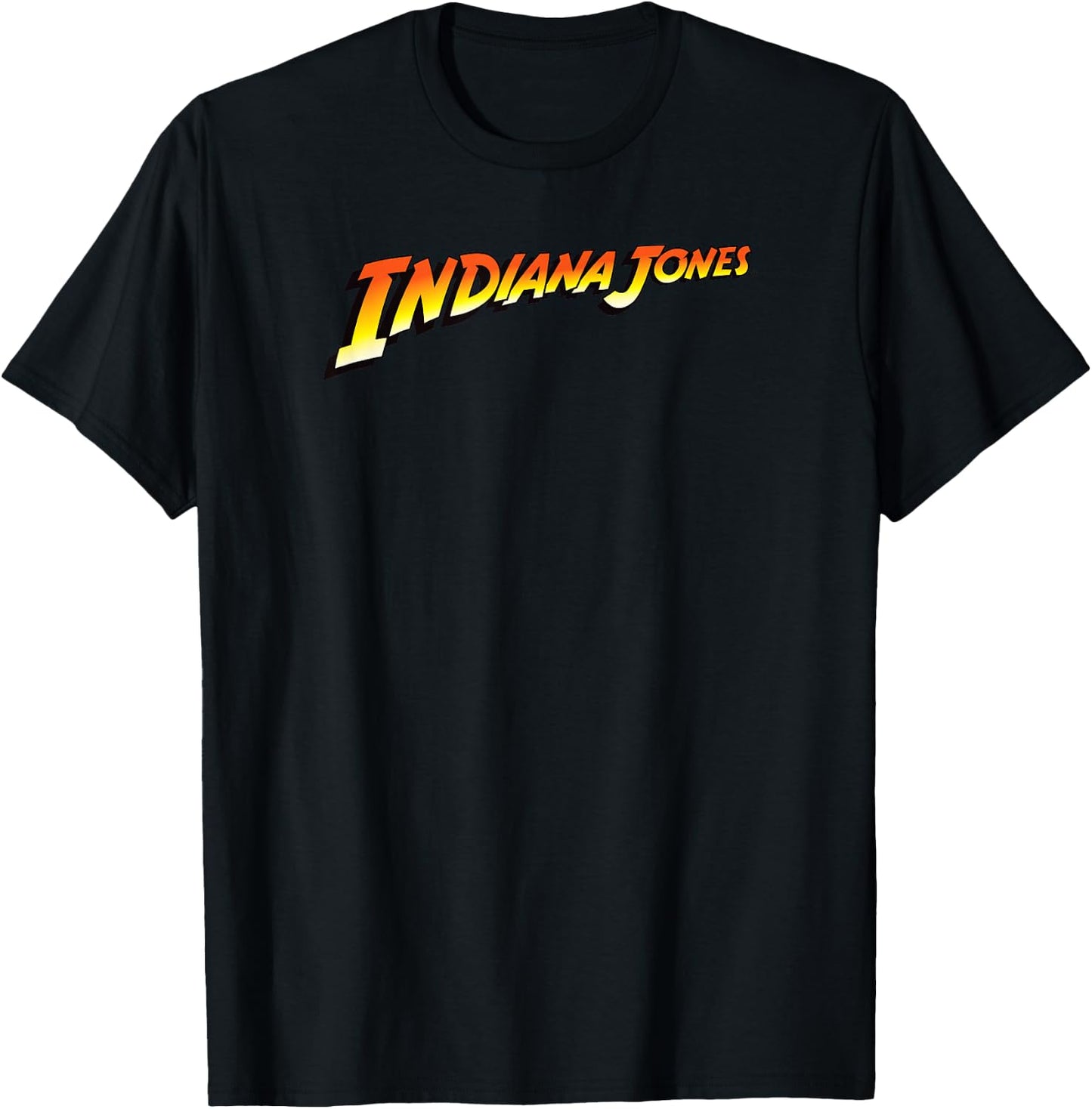 Indiana Jones Raiders Of The Lost Ark Indiana Jones Logo T-Shirt - T-Shirt | Black