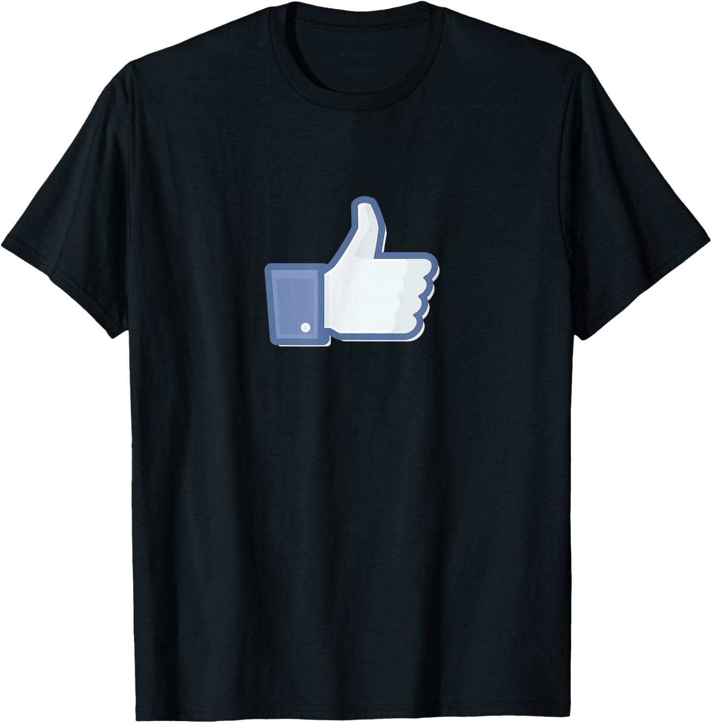 Thumbs Up Like Face Book Icon T-Shirt - T-Shirt | Black