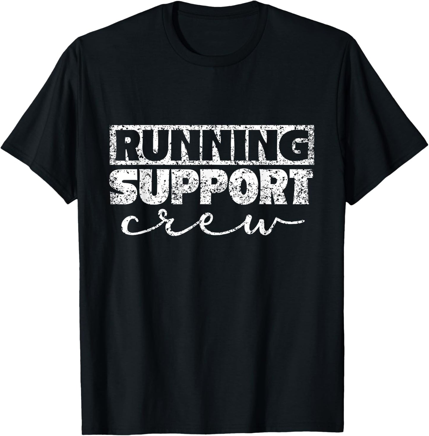 Running Support Crew Jogger Runner Jogging Run Running T-Shirt - T-Shirt | Black