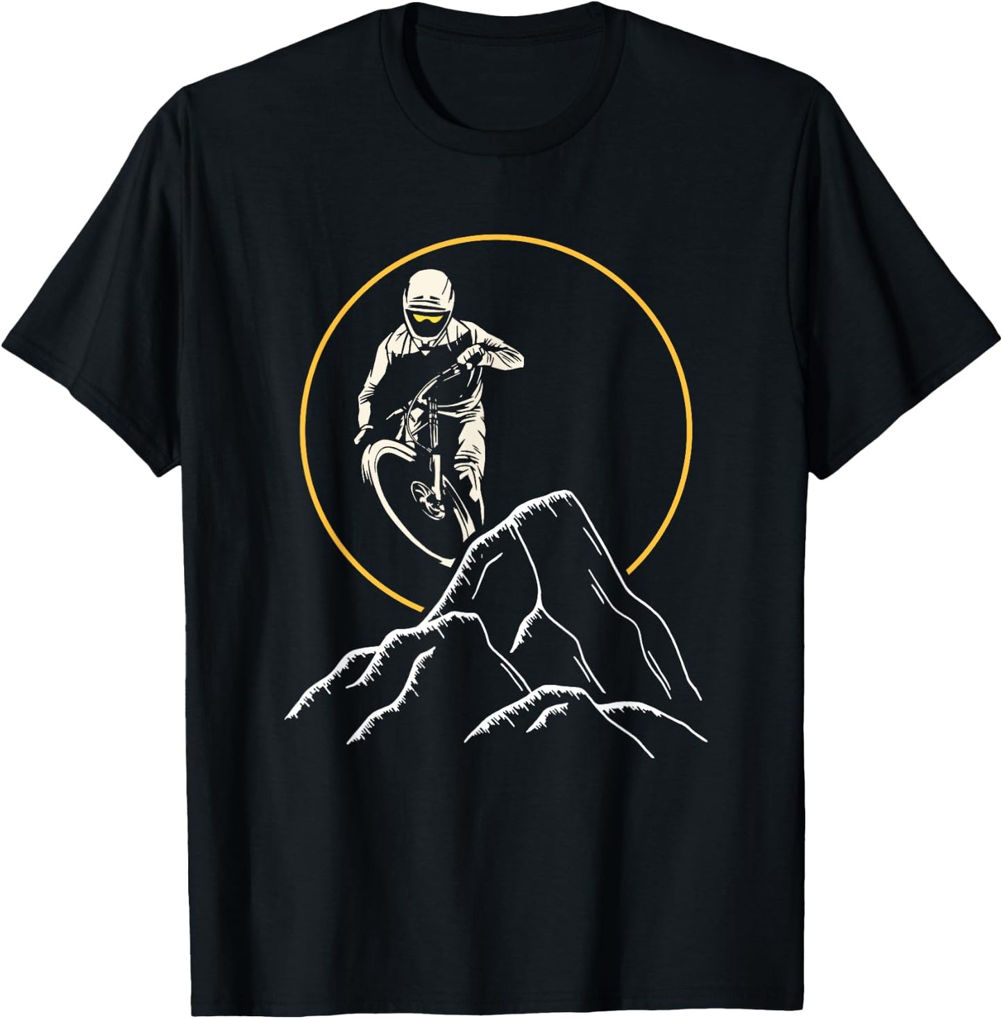 Mountain Biker Design For Riders On Mountain Bike Trails T-Shirt - T-Shirt | Black