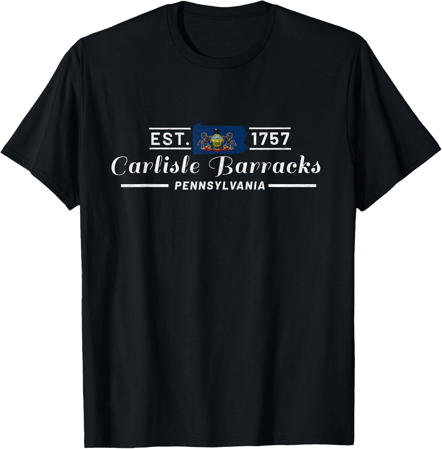 Carlisle Barracks Pennsylvania Pa Army War College T-Shirt - T-Shirt | Black