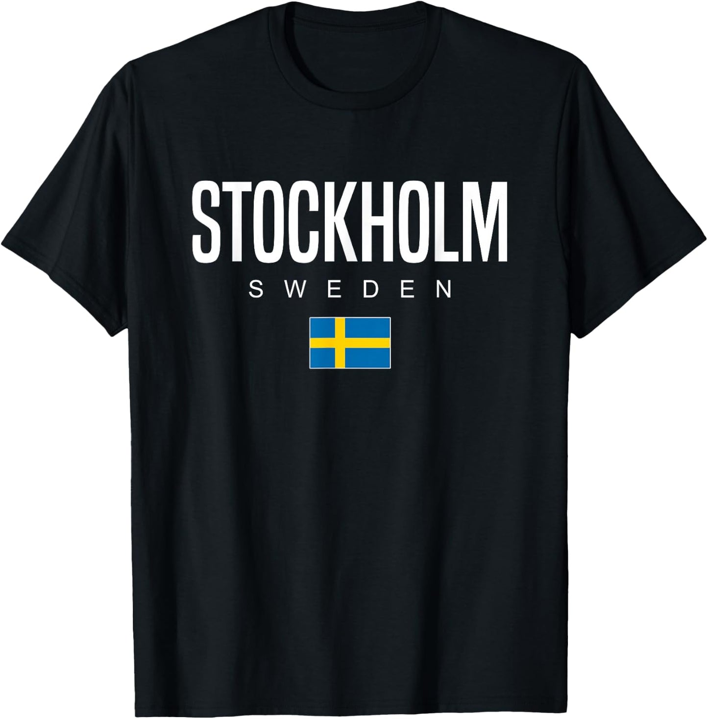 Stockholm Sweden T-Shirt - T-Shirt | Black
