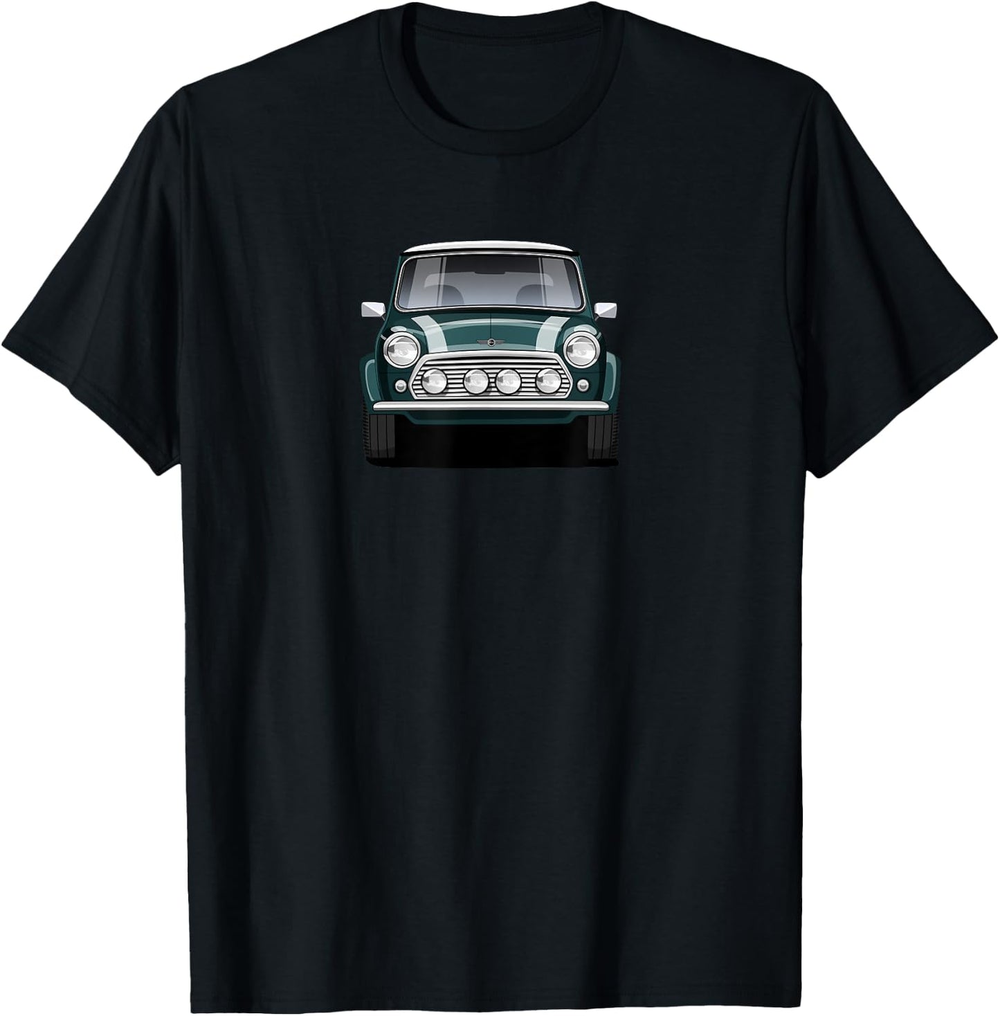 British Classic Sports Car Green Mini T-Shirt - T-Shirt | Black