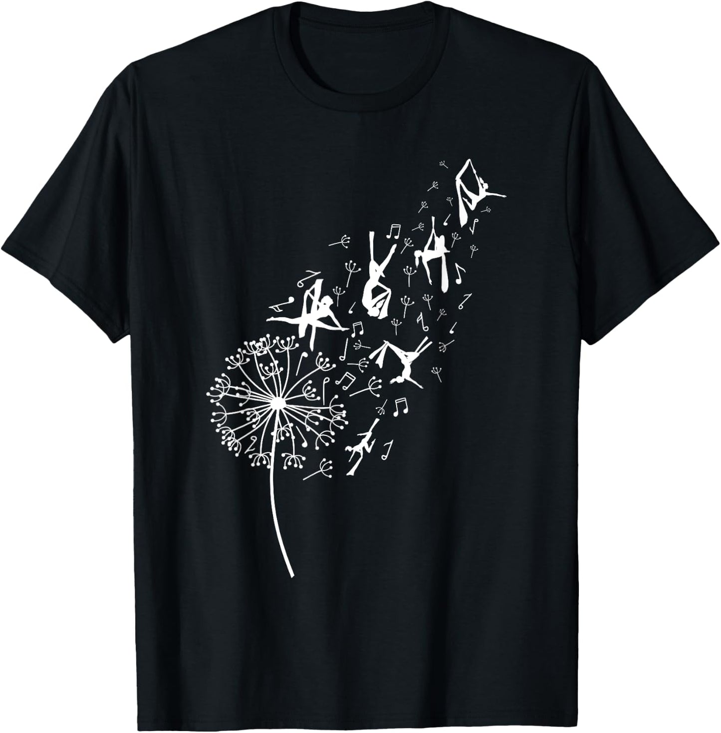Aerialist Yoga Aerialist Dandelion Aerial Silks T-Shirt - T-Shirt | Black