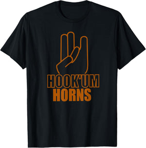 Hook'um Horns - Funny Texas Fan Apparel - The Texas Shocker T-Shirt - T-Shirt | Black