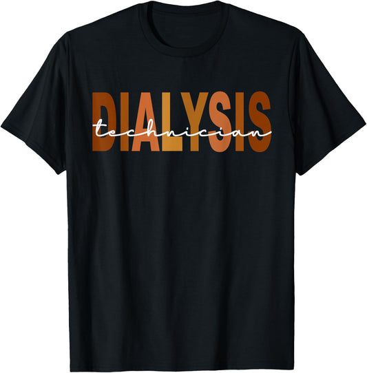 CCHT Dialysis Technician African American Hemodialysis T-Shirt - T-Shirt | Black