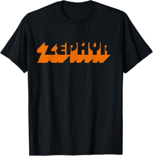 Zephyr Wind Classic Retro Team Vintage Skate Surf Vibe Style T-Shirt - T-Shirt | Black