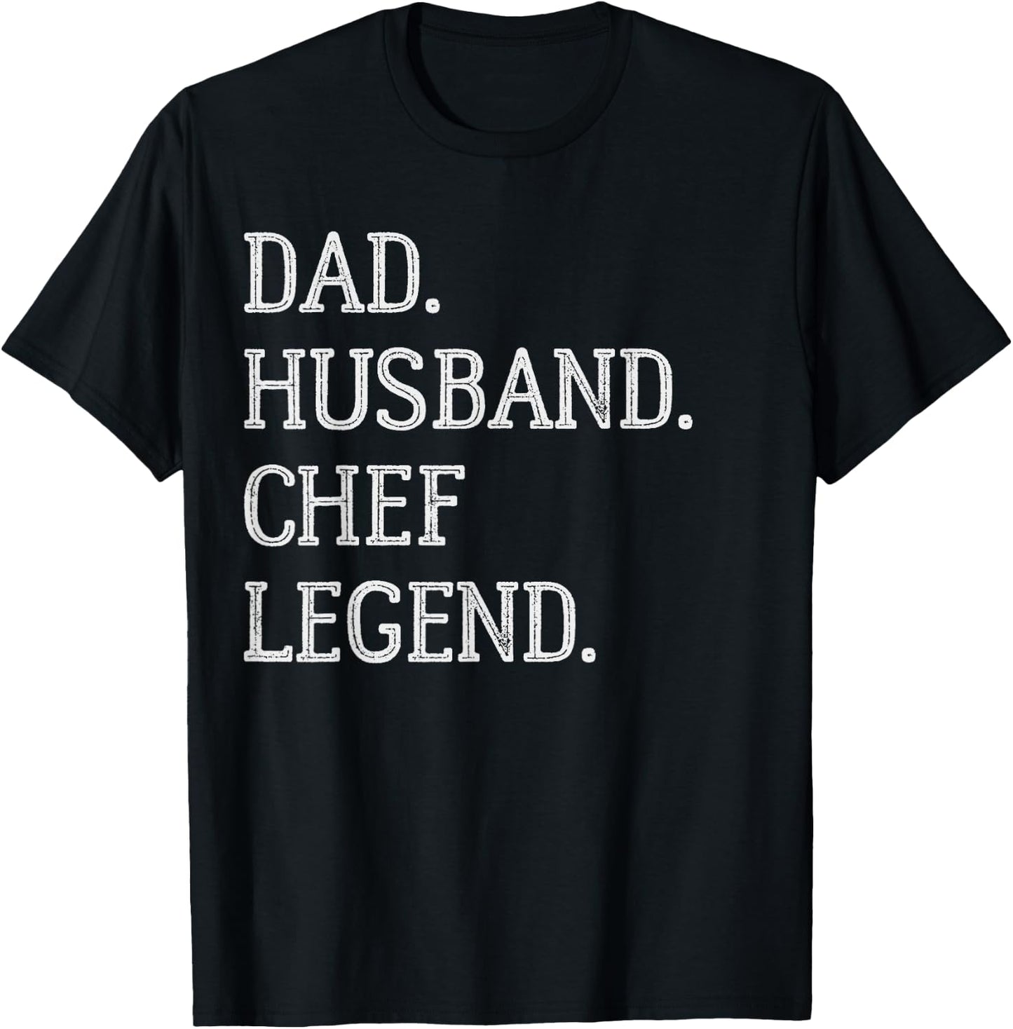 Dad Husband Chef Legend Chef Dad T-Shirt - T-Shirt | Black