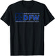 Dallas Fort Worth International Airport DFW Texas GPS Code T-Shirt - T-Shirt | Black