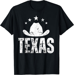 Vintage Texas Cowboys Western Souvenir T-Shirt - T-Shirt | Black