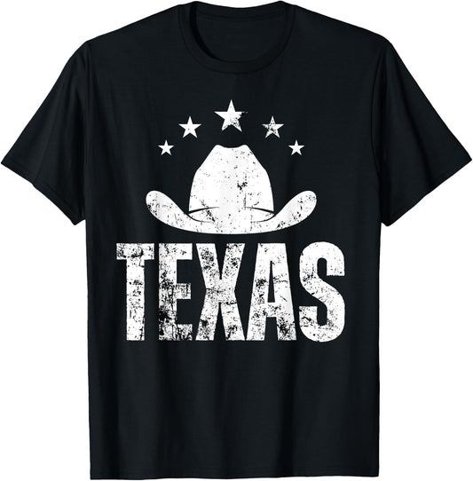 Vintage Texas Cowboys Western Souvenir T-Shirt - T-Shirt | Black