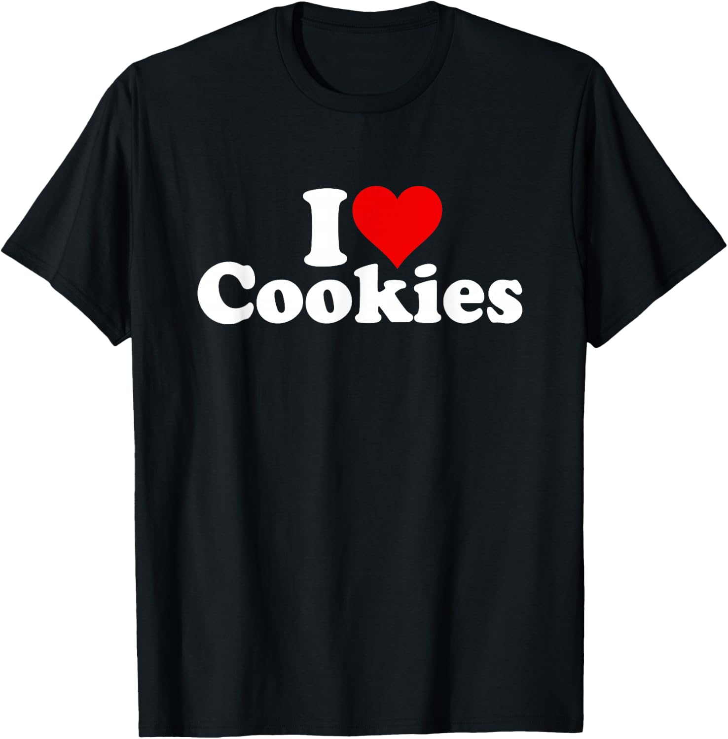 I Love Heart Cookies T-Shirt - T-Shirt | Black