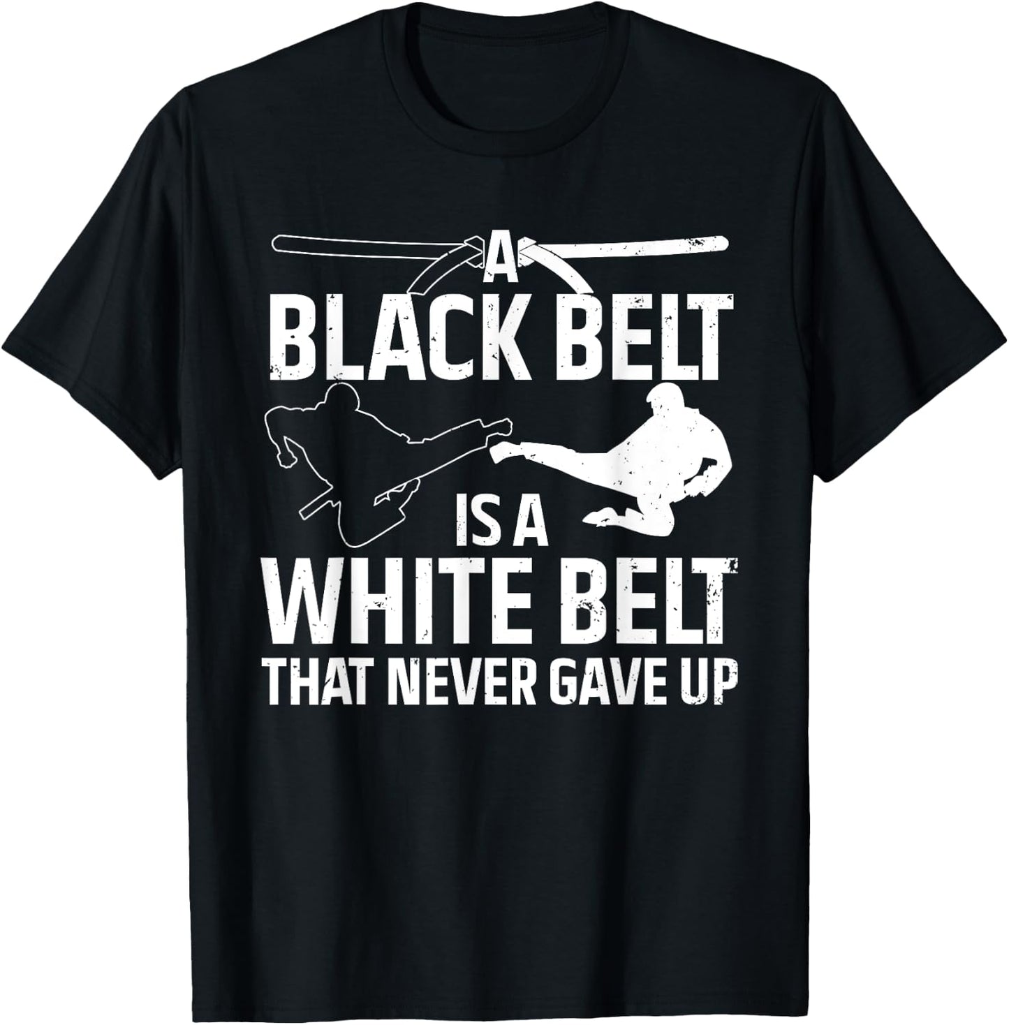 Funny Karate Design Women Black Belt Martial Arts T-Shirt - T-Shirt | Black