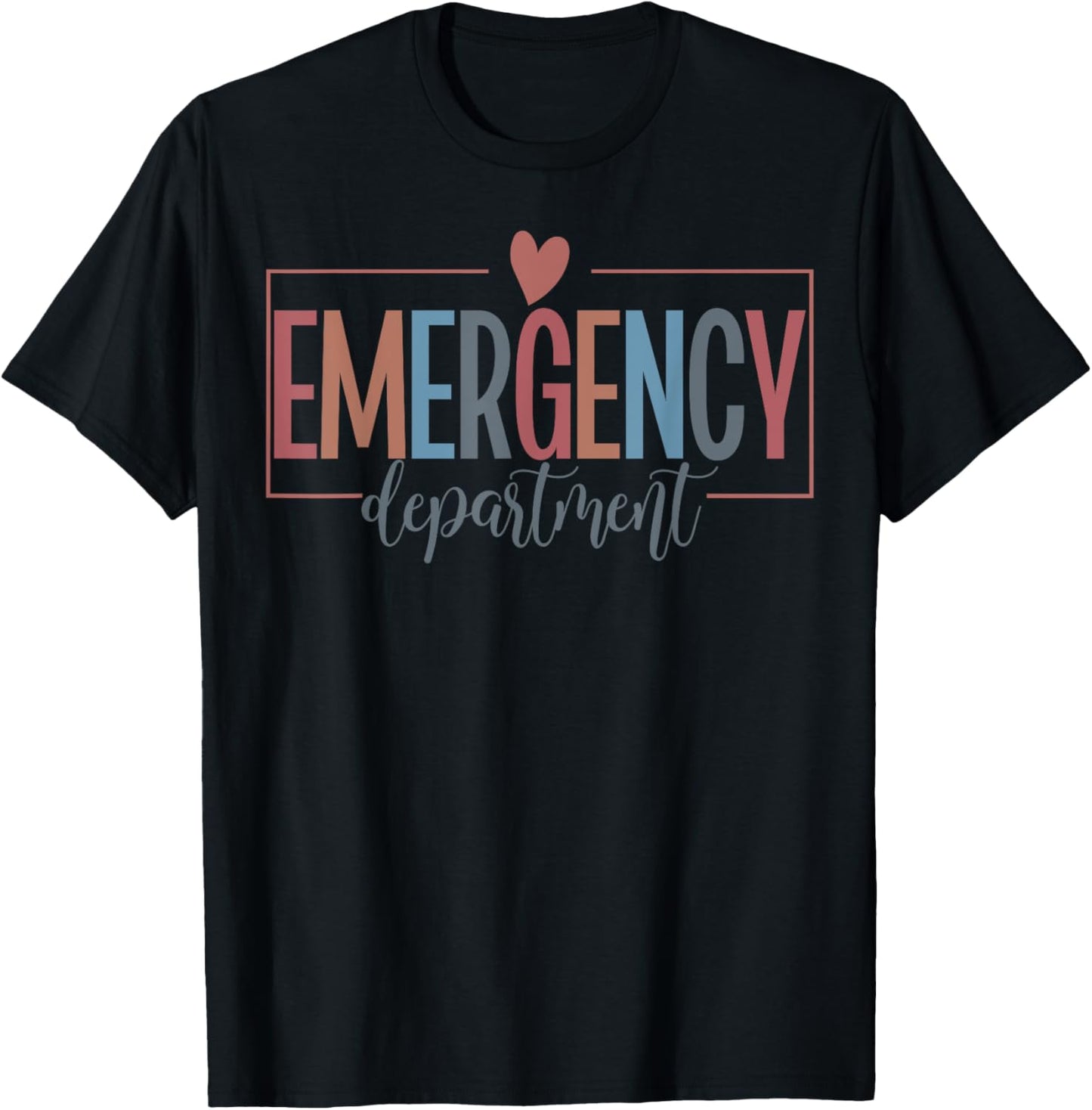 Emergency Department Emergency Room Nurse ER Nurse T-Shirt - T-Shirt | Black