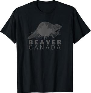 Canadian Beaver T-Shirt - T-Shirt | Black