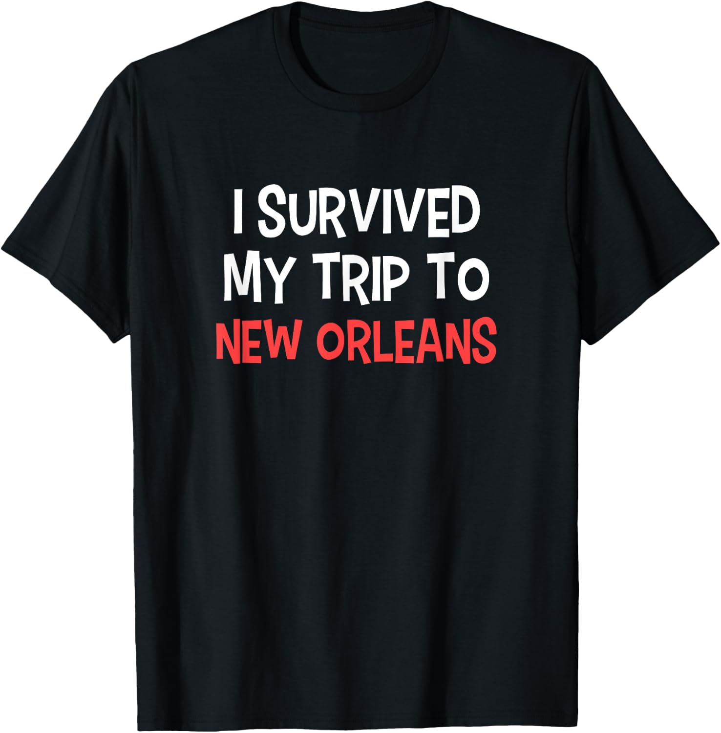 I Survived My Trip To NEW ORLEANS City NEW ORLEANS T-Shirt - T-Shirt | Black