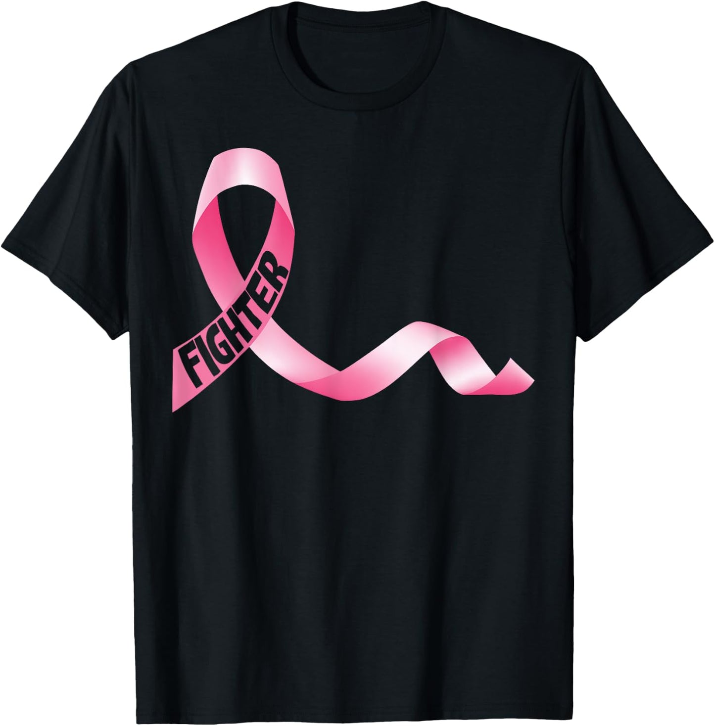 Delightfully Different World Breast Cancer Fighter - -Adults, Black, Small, Short Sleeve T-Shirt - T-Shirt | Black