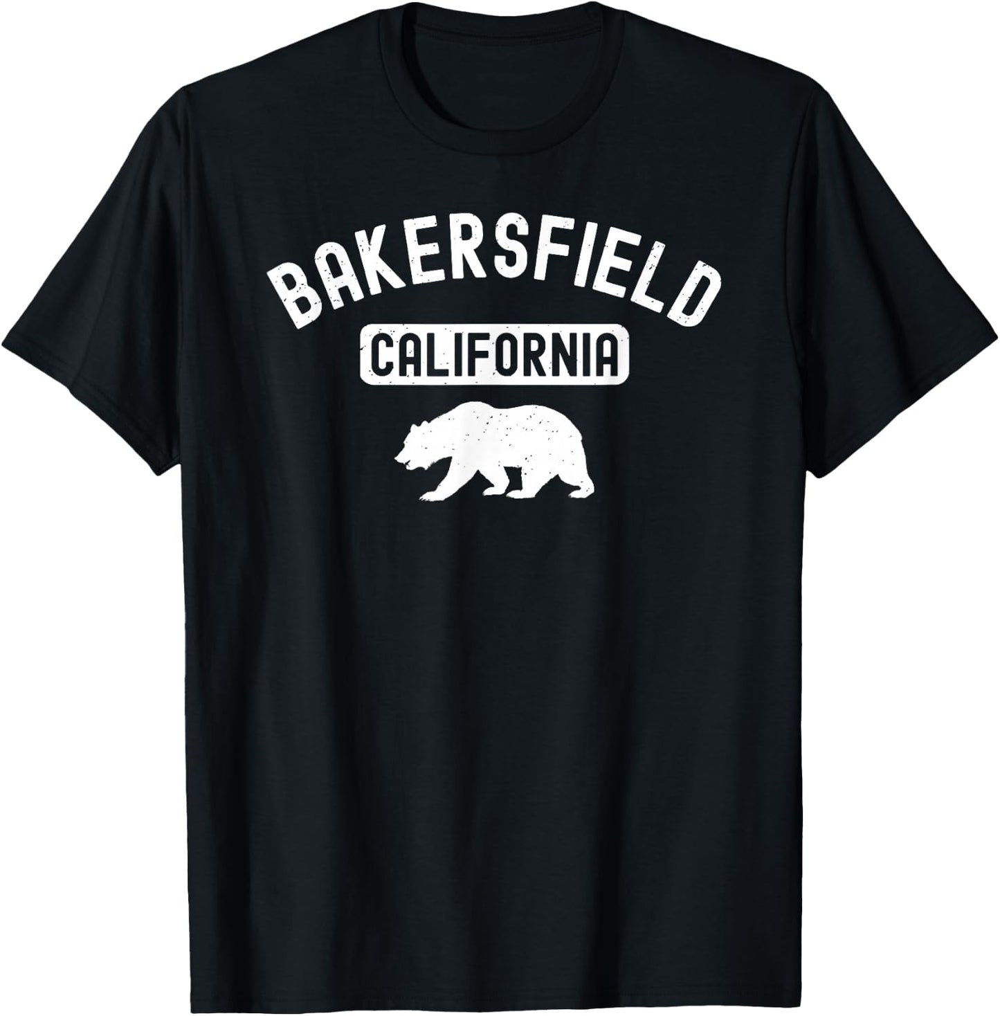 Bakersfield California Bear Retro Kern County Sequoia 661 T-Shirt - T-Shirt | Black
